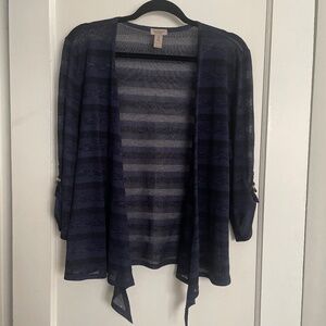 Chico’s Navy tie-up top